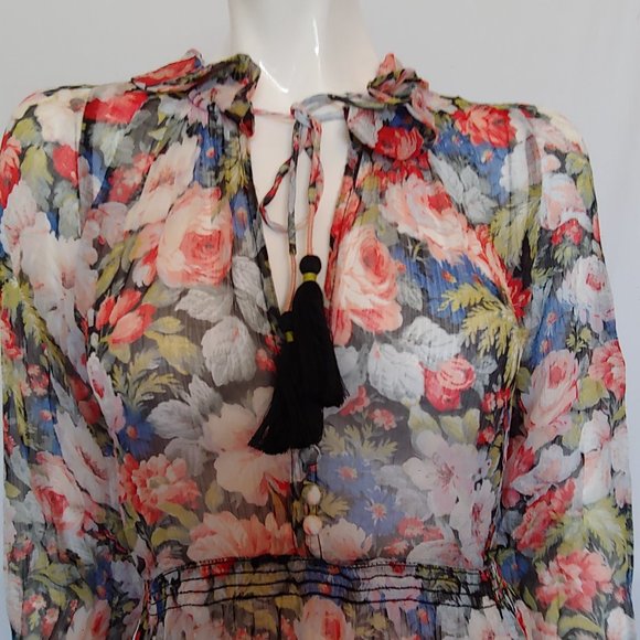 By Anthropologie Dresses & Skirts - By Anthropologie sheer angelic hippie boho maxi dress cottagecore XSP 100% Cupro